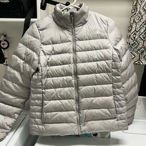 Silver/Gray North Face Jacket
